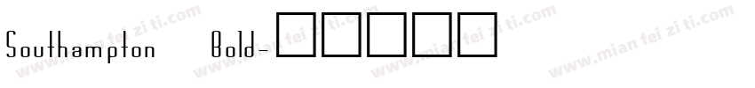 Southampton Bold字体转换